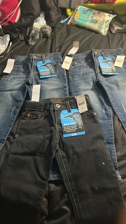 Three pairs  of Jordache Max flex Slim jeans