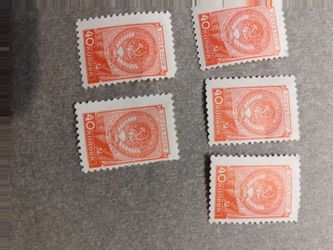 Russian stamps 1(contact info removed) original set of 5 $50