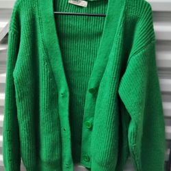 NWT Jon & Anna Green Women's Cardigan