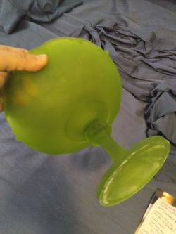 Vintage 1960s green Indiana center bowl