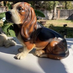Vintage Porcelain Hound Dog Collectors 