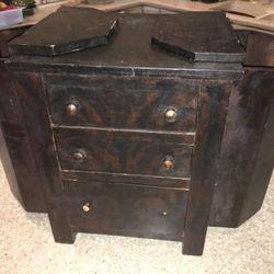 Antique Sewing Cabinet - Lovely Patina and Grain !