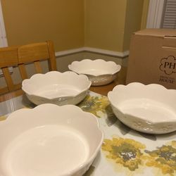 Princess House Marbella Pasta Bowls/ Platos Hondos Marbella 