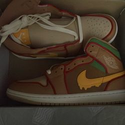 Air Jordan 1 Mid Se “cheeseburger”