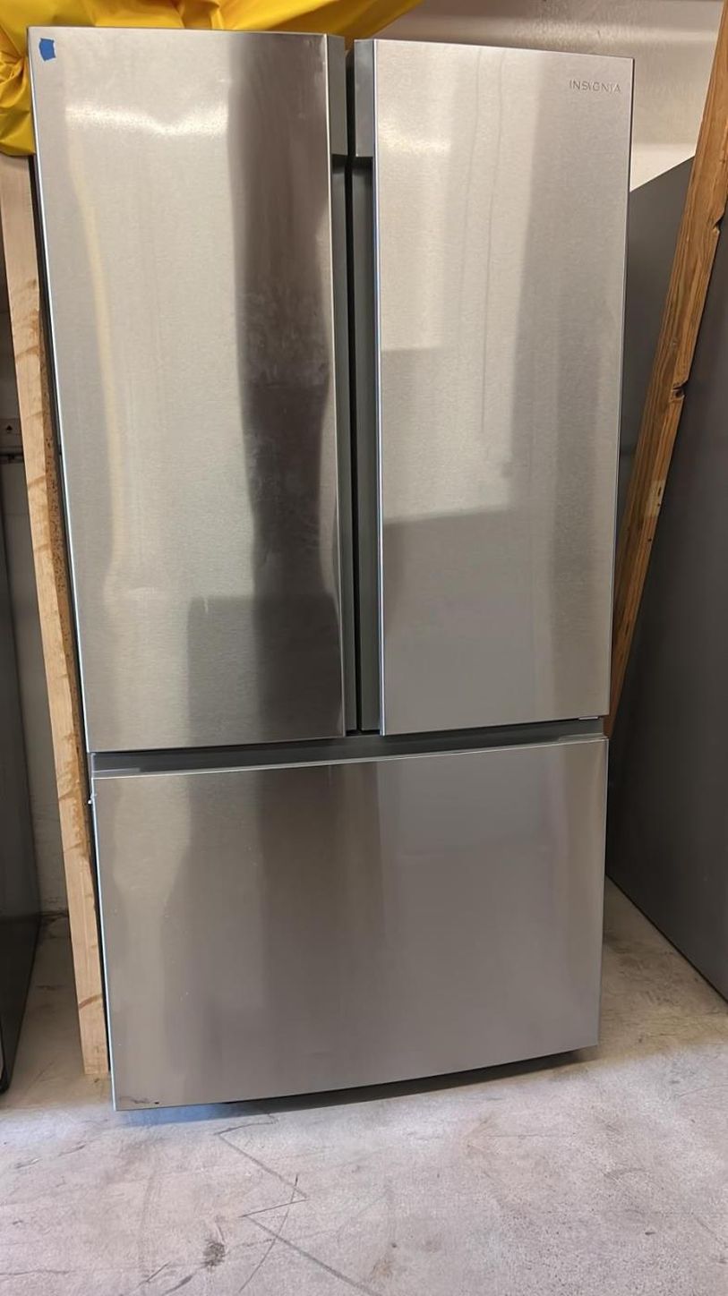 Insignia 3-Door Stainless Steel Fridge Counter Depth

