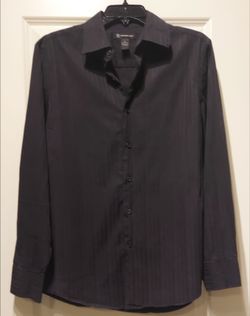 MEN'S INC BRAND BLACK LONG SLEVE SHIRT ( SIZE MEDIUM )