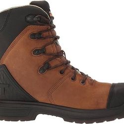 NEW SZ 8.5 Wide EE Ariat Men Work Boots MNS Turbo Outlaw 8" CSA H2o Ins Ct BRN Fire and Safety Boot