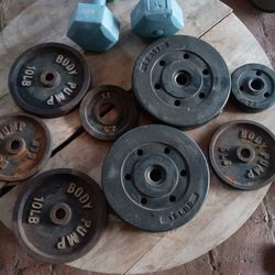 Weight Plates And Barbell