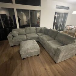 4 Piece Corduroy Sectional