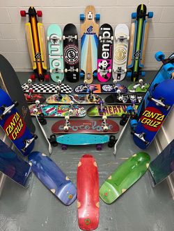 Prebuilt skateboard cruisers and accessories