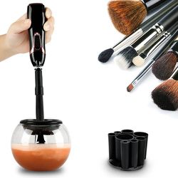 BNIB Makeup Brush Cleaner & Dryer Machine USB, 8 Collars 3 Speeds Best Electric Cleaning Solution Tool-Electric Automated Brush Cleaner Spinner with C Thumbnail