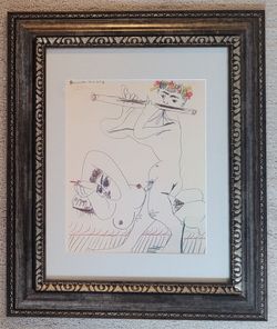 Picasso vintage art lithograph COA 1969