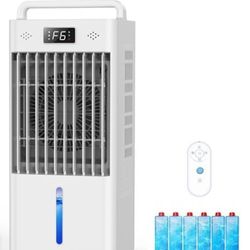Portable Air Conditioners, 3-IN-1 Swamp Cooler, Evaporative Air Cooler,Remote & Touch Control, 90°+90° Oscillation,LED Screen, Air Coolong Fan for Out