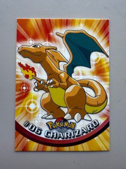🔥 1999 Topps Pokémon Charizard #06 TV Animation Edition 🔥