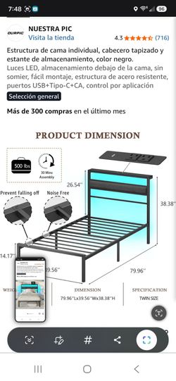 Cama completa con colchon