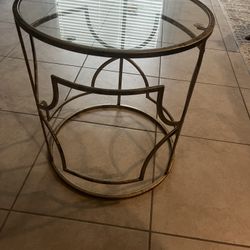 Glass Side Table
