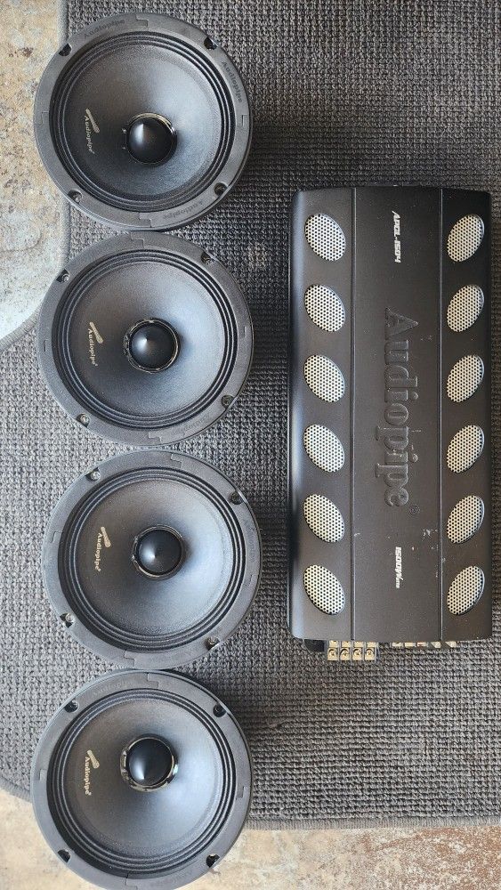Audiopipe 1504 & Four Audiopipe 6.5