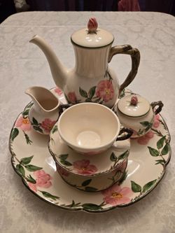 Franciscan Desert Rose USA made coffee set