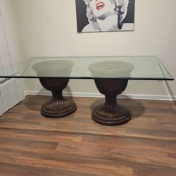 Glass Top Dining Table 