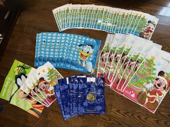 Disney Store & Disneyland Bags Lot – 61 Bags – 50th Anniversary