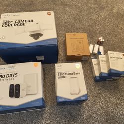 Eufy Security setup (3 cameras + doorbell + homebase)