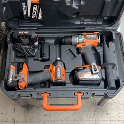 Ridgid R92082 18v Brushless 2 Tool Combo Kit 