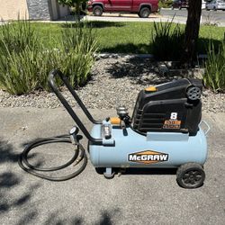 8 Gallon Air Compressor With Hose