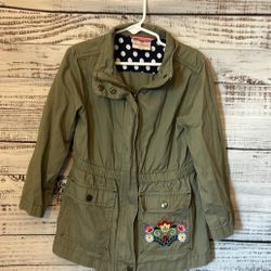 Girls olive green jacket from Hanna Andersson side 110 (5)