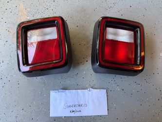 2018-2024 Jeep Wrangler JLU OEM Tail Lights Pair LH RH Halogen Rear Lamps