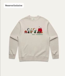 Starbucks + Snoopy sweatshirt