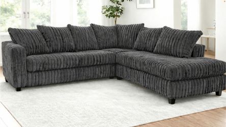 Hugo gray Sectional with Chenille fabric!