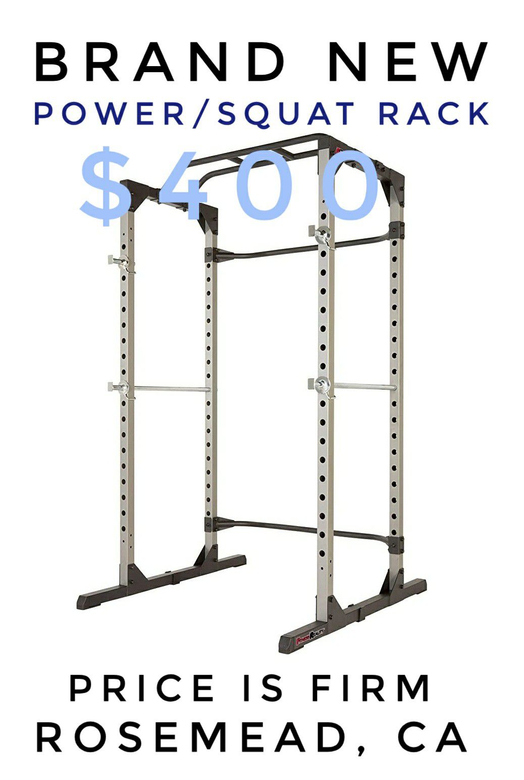 ProGear 1600 / Fitness Reality Super Max Power Cage Full Squat Rack Bench Press, bench sold separately