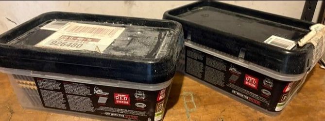 GRK Red System Screw Containers – Lot of 2