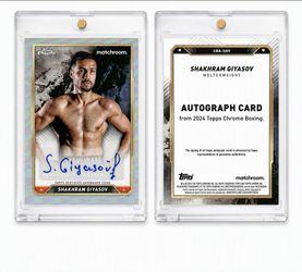 2024 Topps Chrome Boxing Shakhram Giyasov Autograph Card