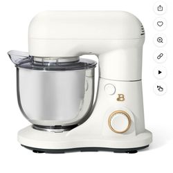 Drew Barrymore B Stand Mixer White Gold Trim Brand New In Original Box $50 