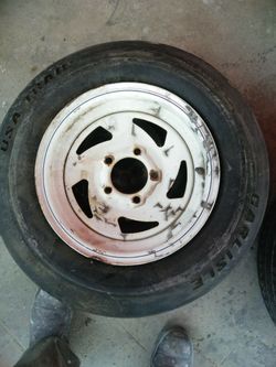 9? Porch rim and tire