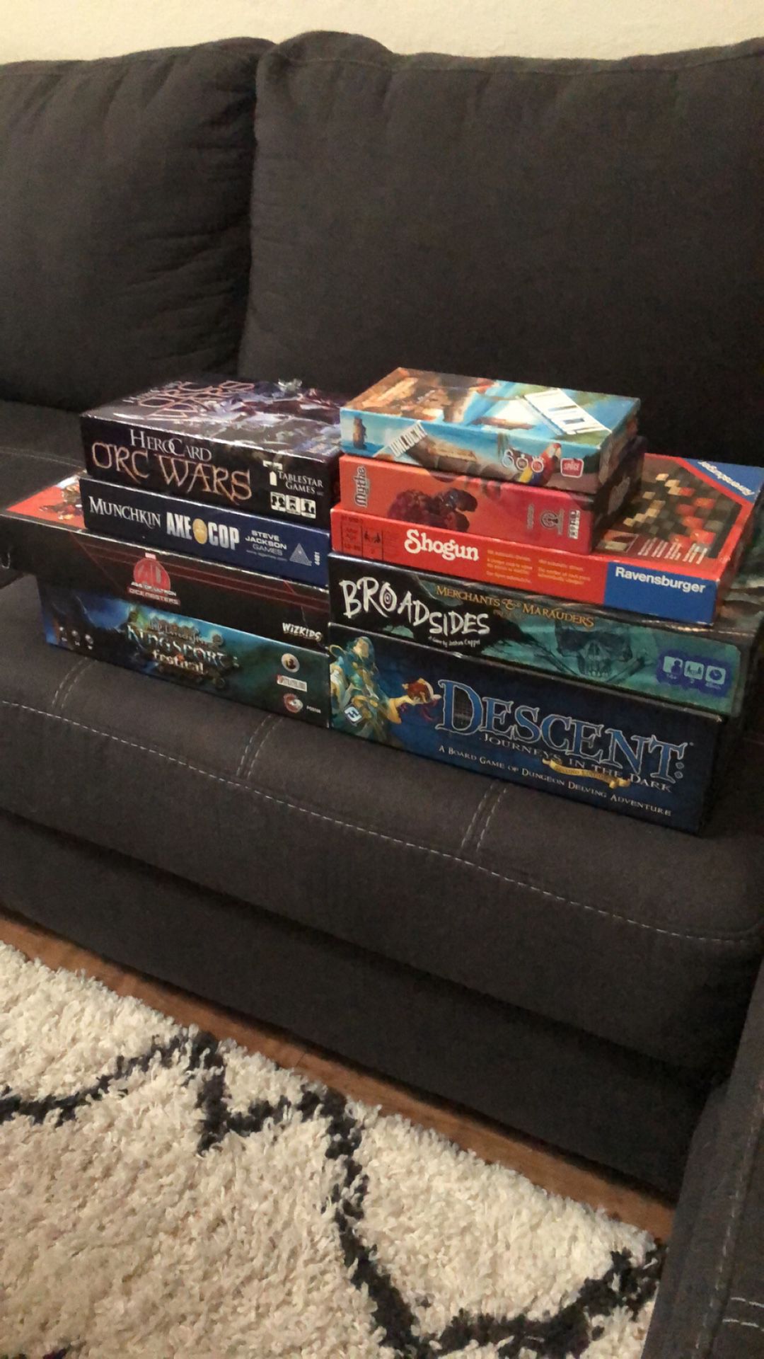 Assorted board games and tabletop games