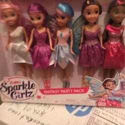 New In Package 5 Dolls Fantasy Party Pack