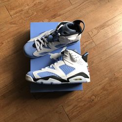 Jordan 6 Unc New Ds Sizes 5.5y & 6y