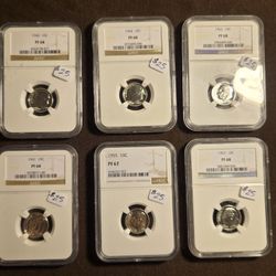 Silver Dimes Graded