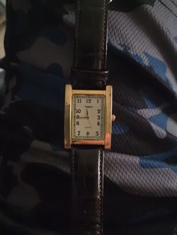 Classic Vintage Rectangular Timex Watch | Large Timex Wristwatch for Men