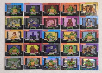 Cybercel Series 1 Teenage Mutant Ninja Turtles 25 Card Set - Unscanned