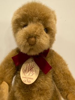 NWT Vintage 1987 15” Jointed Gund Bear Limited Edition B. Altmans
