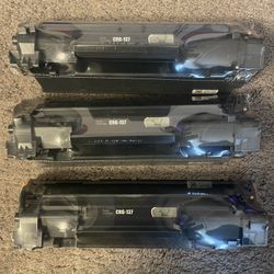 Set of 3 Printer Black Toner Cartridges CRG-137