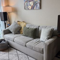 Living Spaces Fabric Memory Foam Queen Sleeper Sofa Bed
