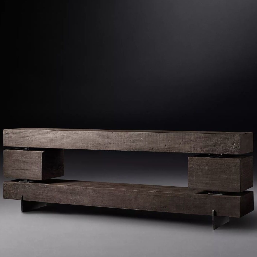 Restoration Hardware MONTEREY OPEN MEDIA CONSOLE 82 â Wide ...
