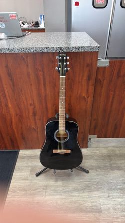 Mitchell Acoustic Guitar Black Dreadnought