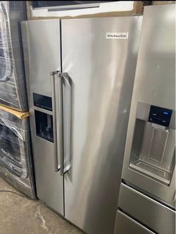 Kitchen aid side by side counter depth stainless steel