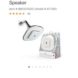 Bluetooth showerhead speaker.