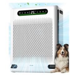 FreAire Air Purifiers for Home Large Room Up to 2600 Ft², HAP605, White HEPA Air Purifier with Washable Filter and Real-Time PM2.5 Display, 20 dB Slee